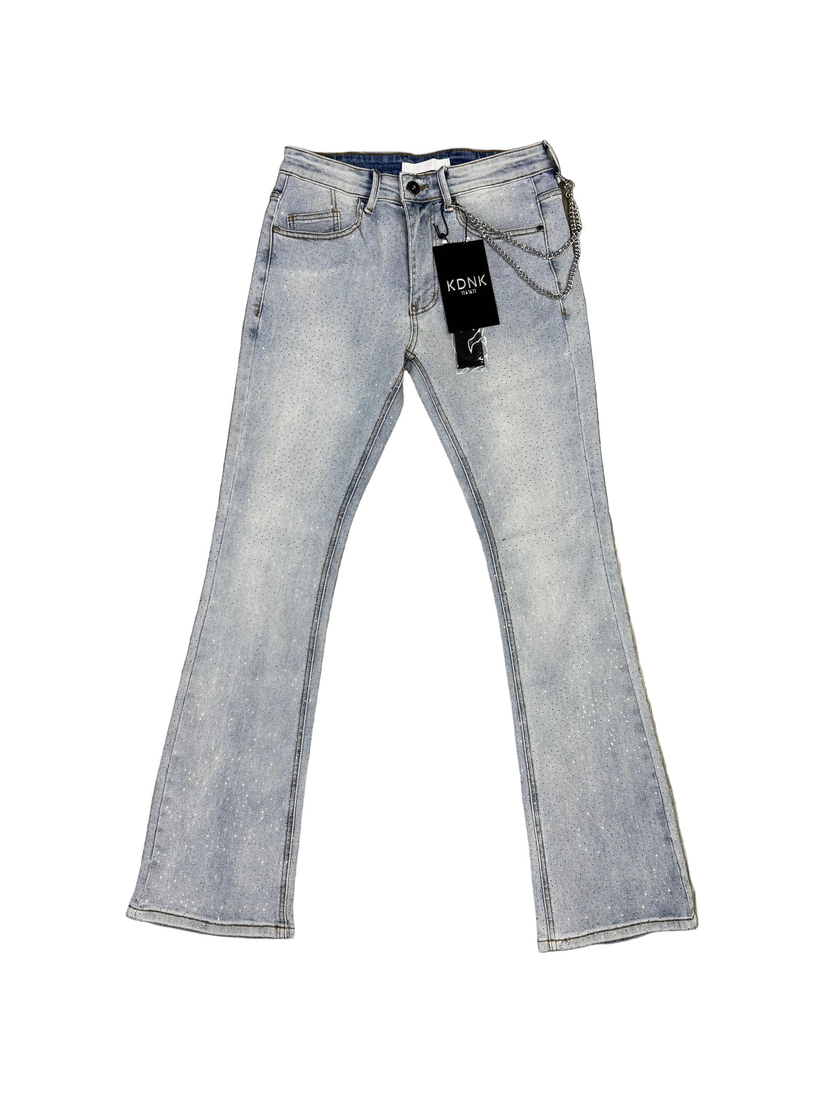 KDNK Rhinestone Pants [Light Blue]