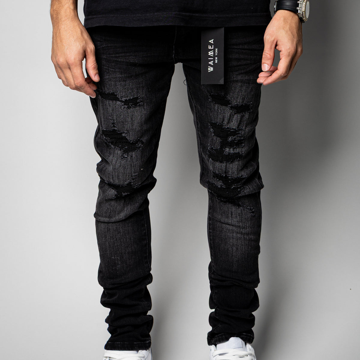 WAIMEA “Skynni Fit” Black Wash