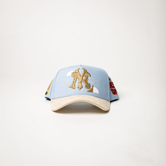 VQC Caps “ NY ” ( Light Blue / Cream )