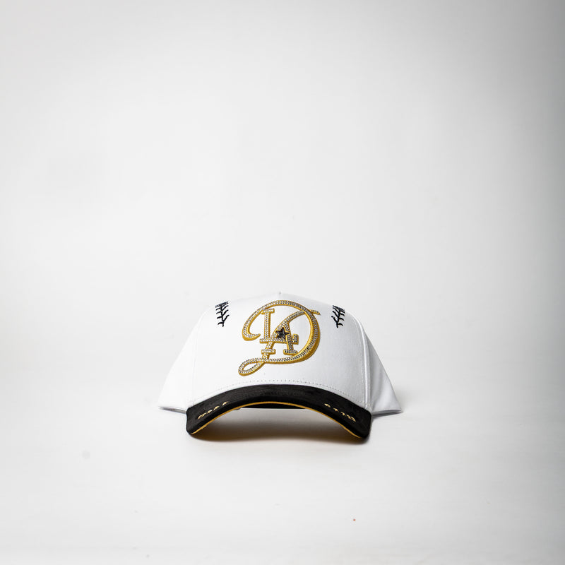 Cap Fans “ LA ” ( white/black/gold)