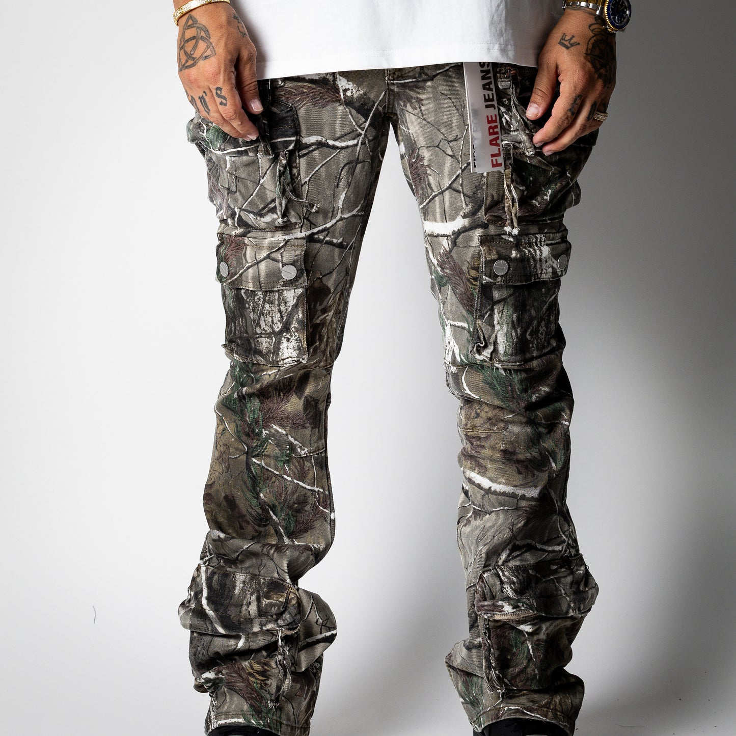 First Row Flares Jean [Hunting Camo]