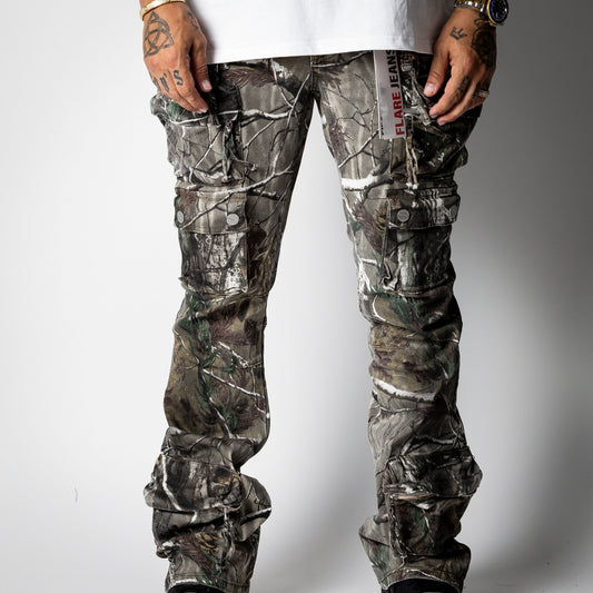 First Row Flares Jean [Hunting Camo]