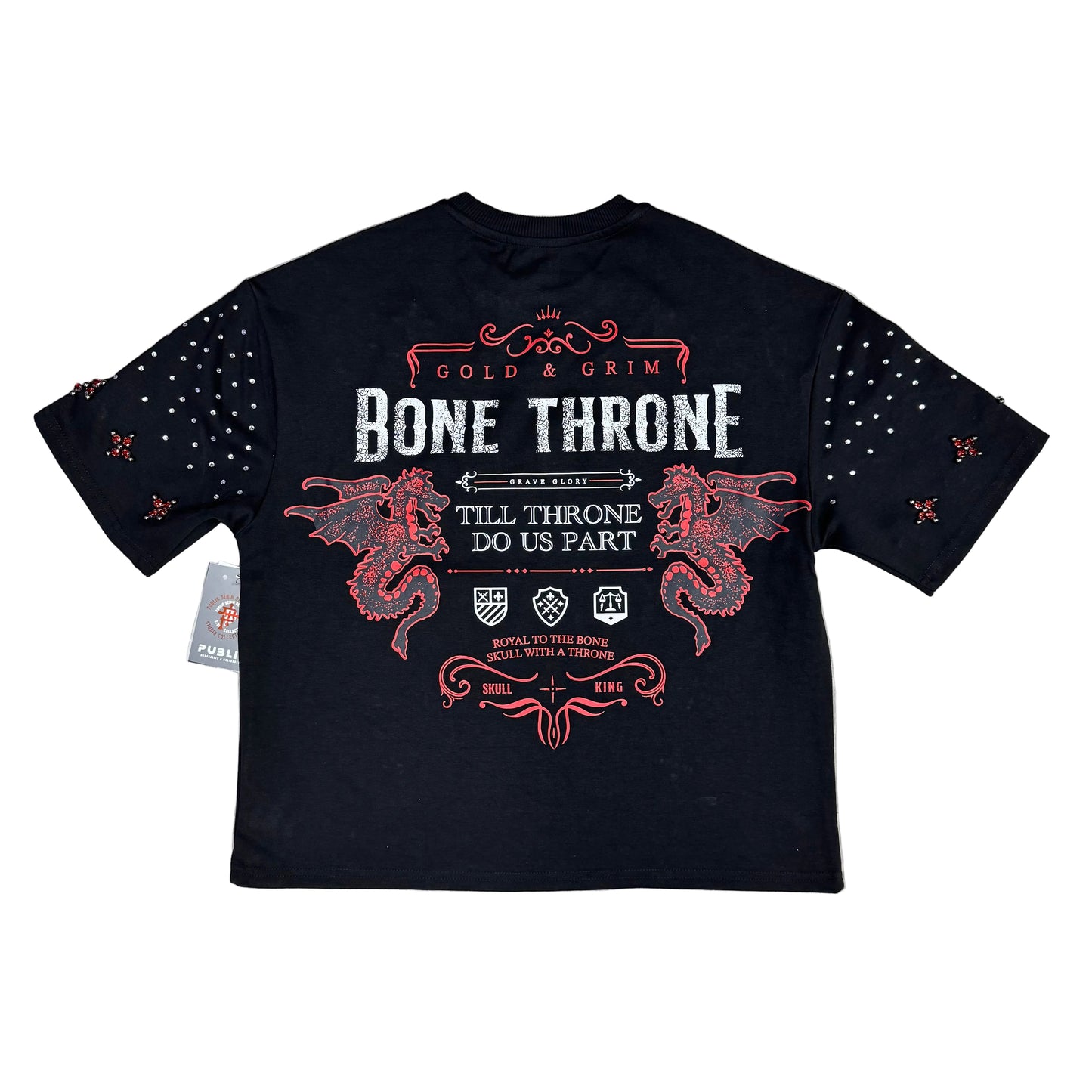 Publik rhinestone “ Skull ” Black