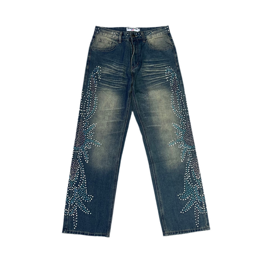 VALEDREAMS Rhinestones Jean [blue]