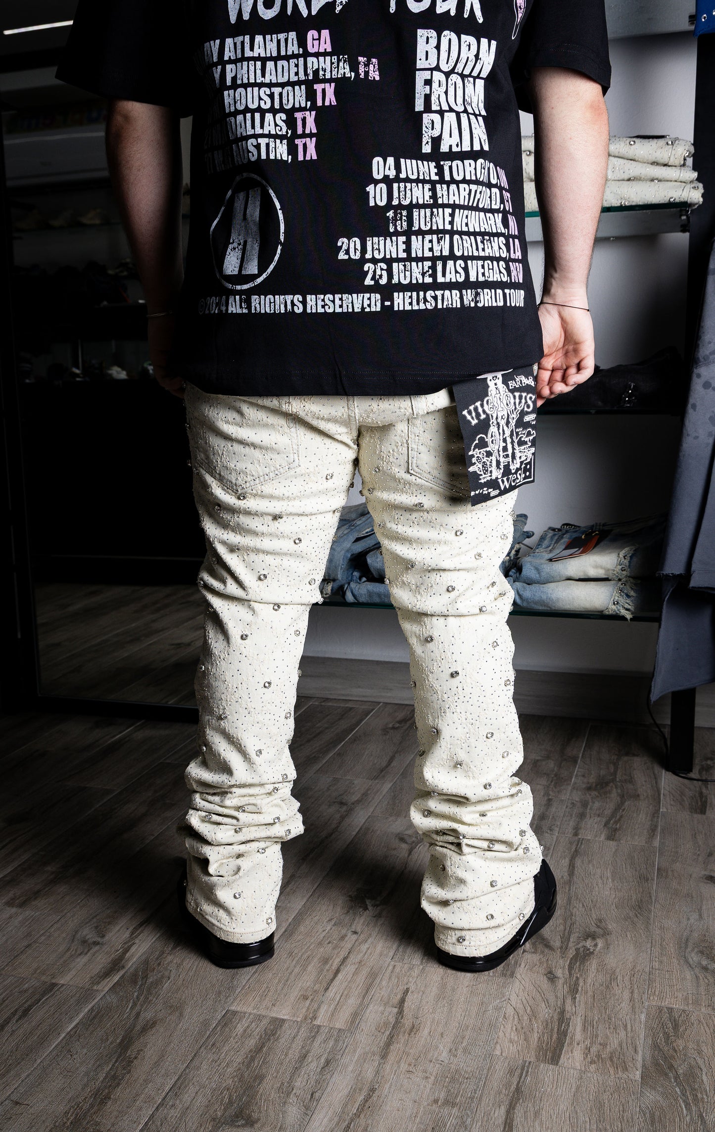 VICIOUS Natural Rhinestone Flare