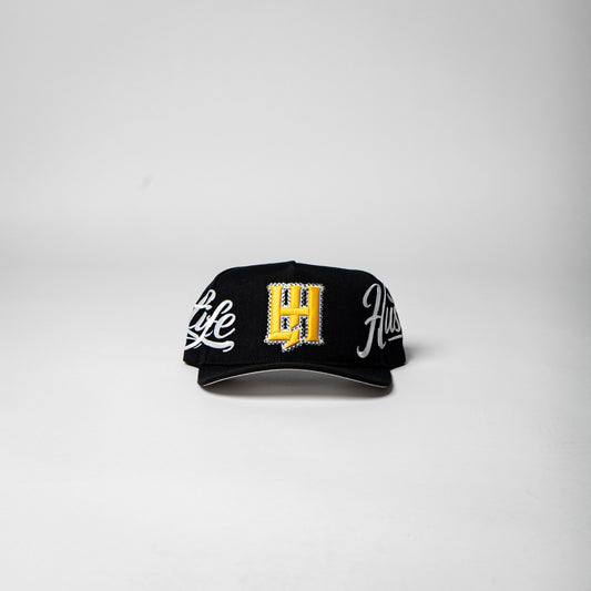 Life Hustlers SnapBack ( Black / Yellow )