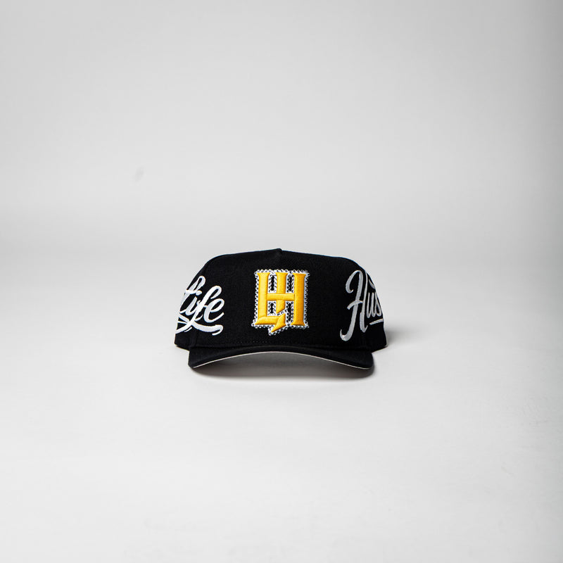 Life Hustlers SnapBack ( Black / Yellow )