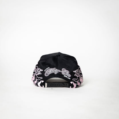 Dandy Hats “ NY flame ” {black/pink}