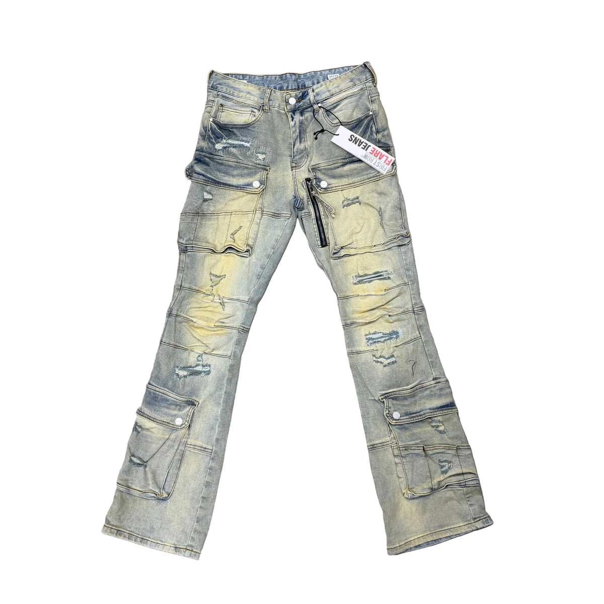 First Row Flares Jean [L.Stone Tint]