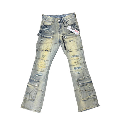 First Row Flares Jean [L.Stone Tint]