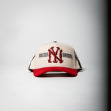 Cap Fans “NY” ( cream/red )