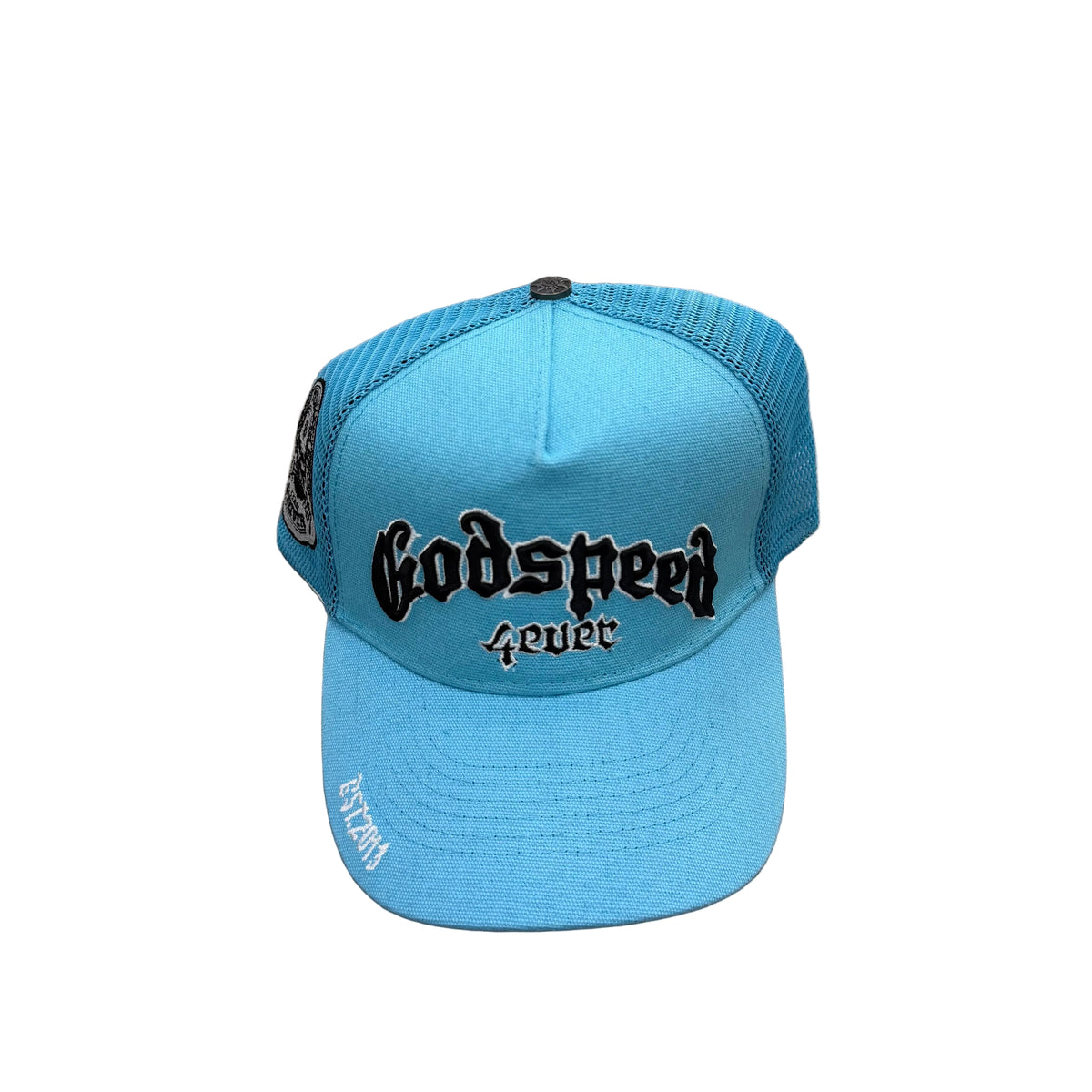Godspeed Trucket Hat [ turquoise blue]