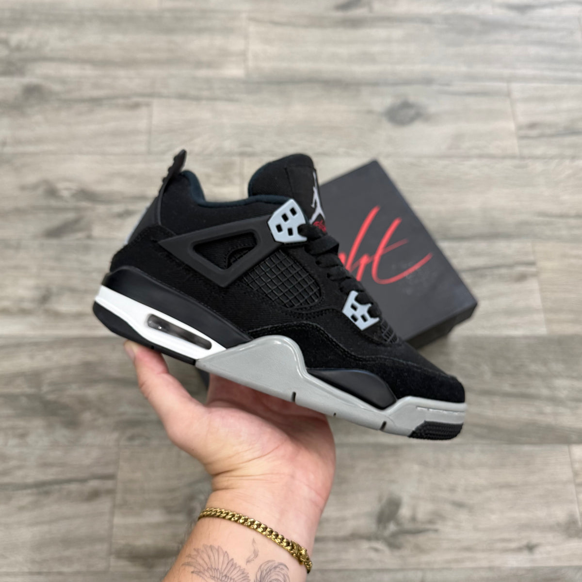 Jordan 4 Retro Black Canvas