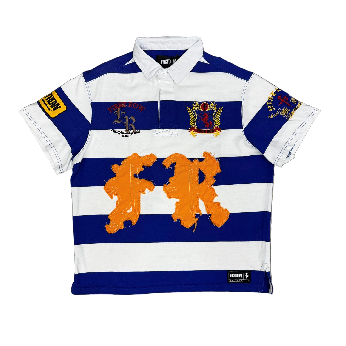 First Row ( Blue / White Polo )