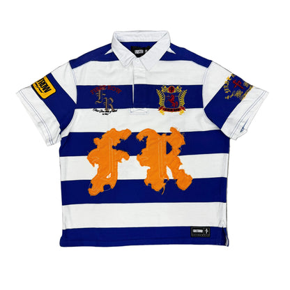 First Row ( Blue / White Polo )