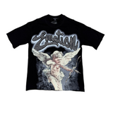 Mixed Emotion Black Rhinestone Angel