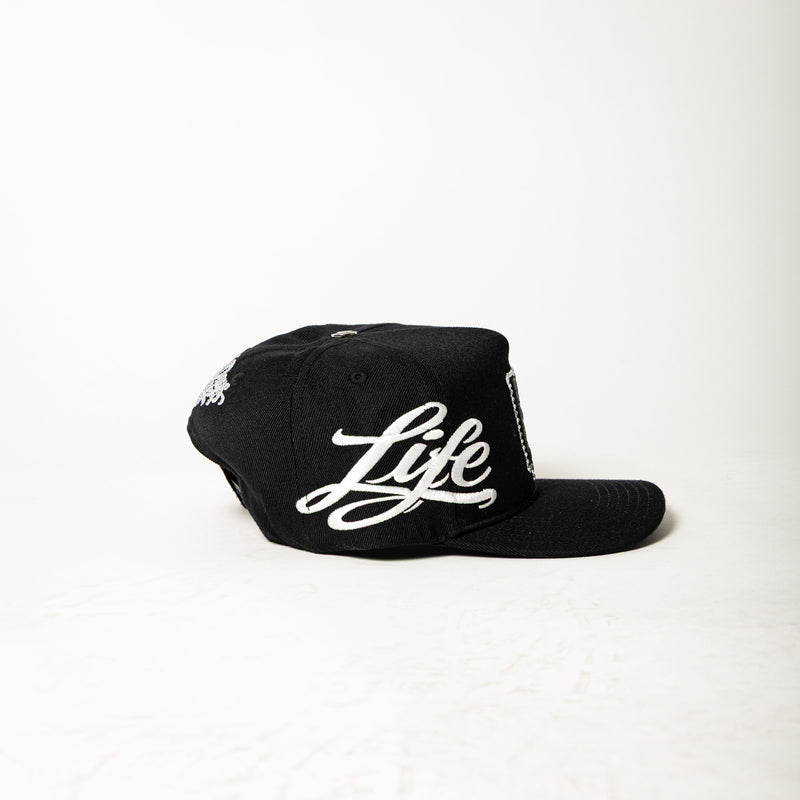 Life Hustlers SnapBack ( Black / White )