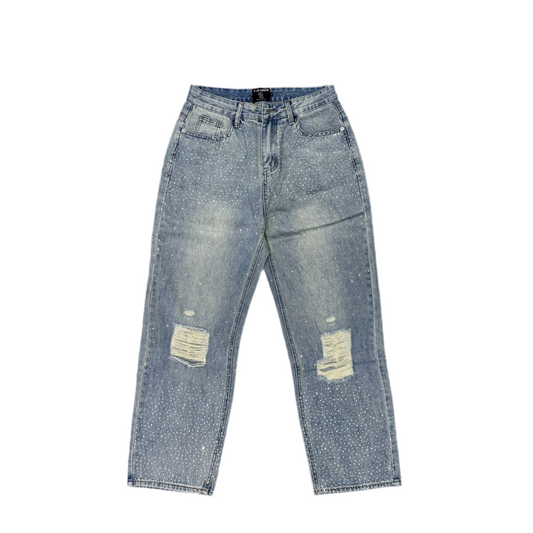 Mixed Emotion “ME” Rhinestone Jeans
