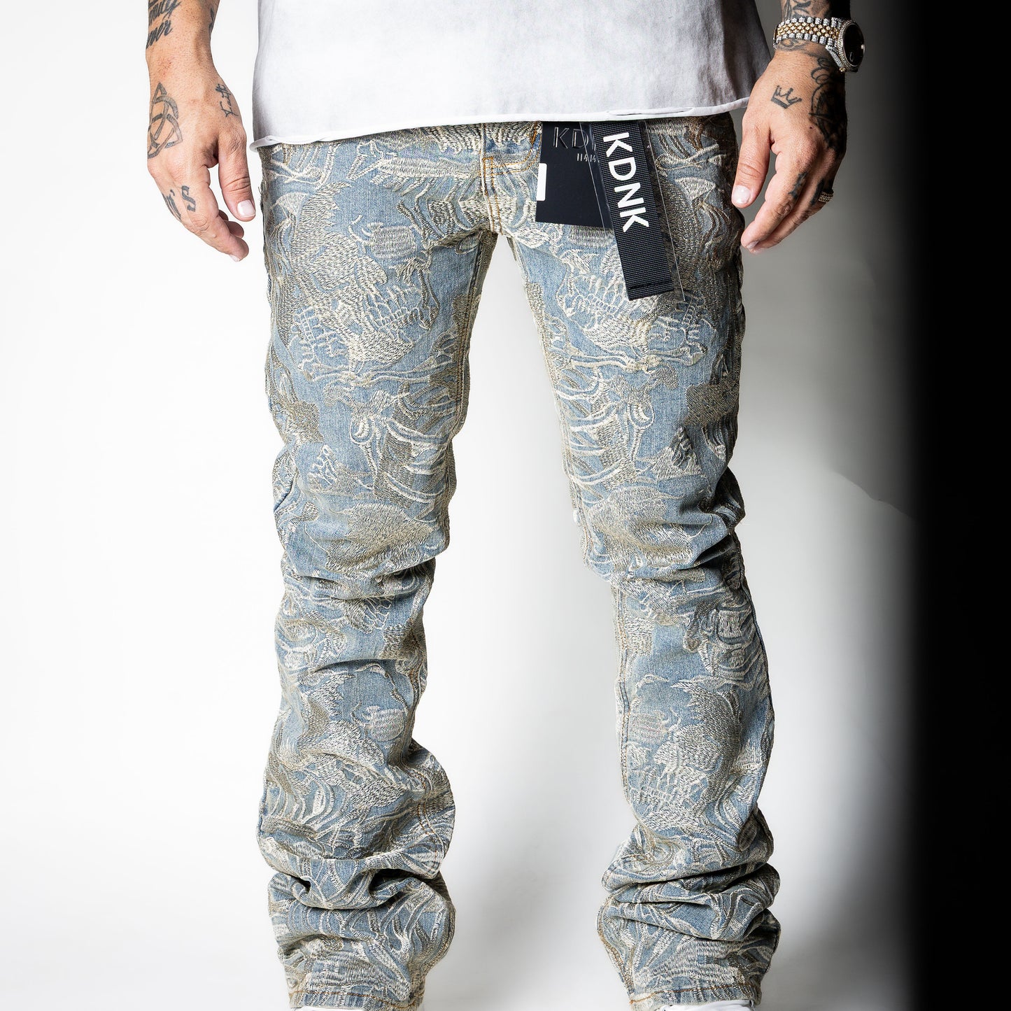 KDNK Skeleton Pants [blue]