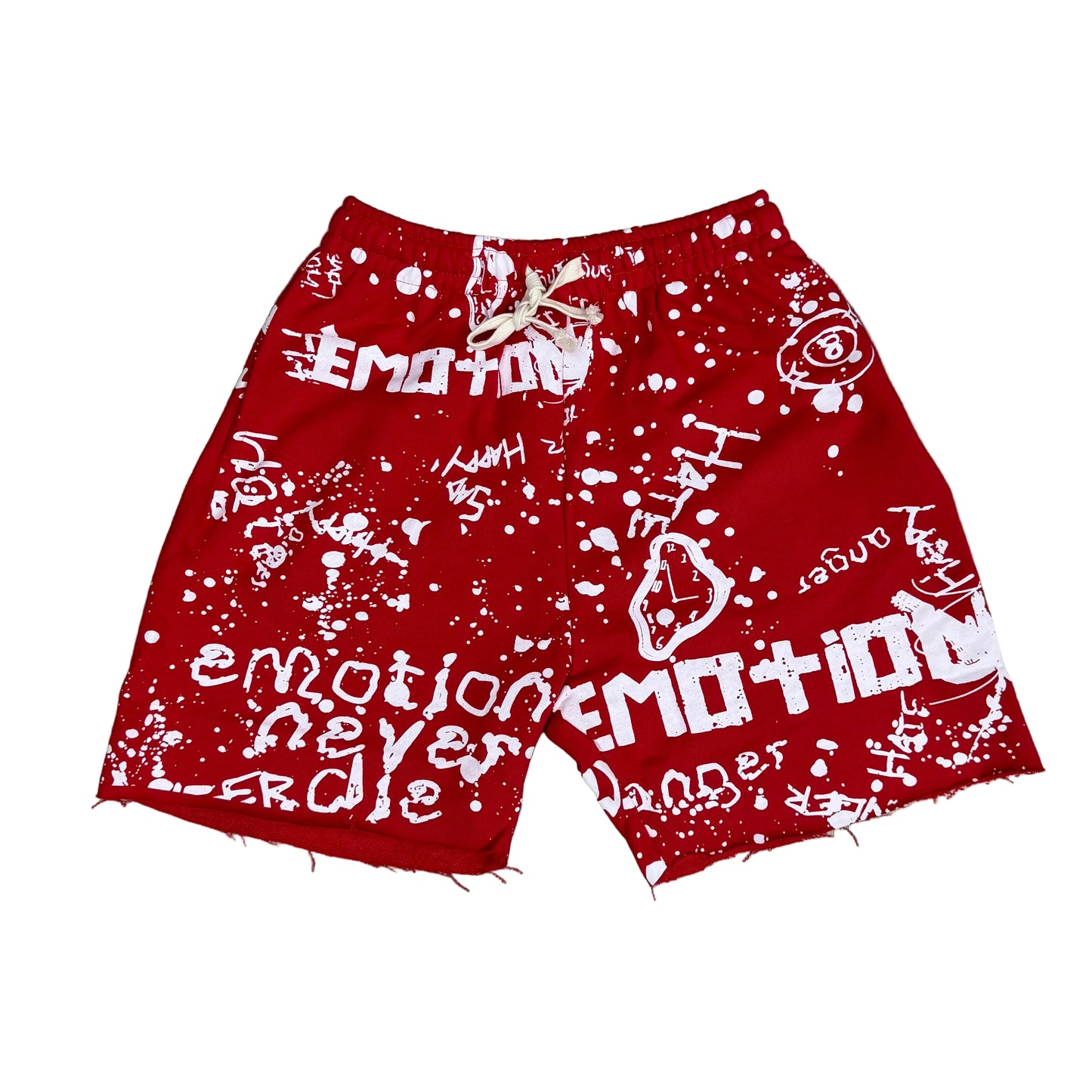 Mixed Emotion Graffiti Shorts (red)