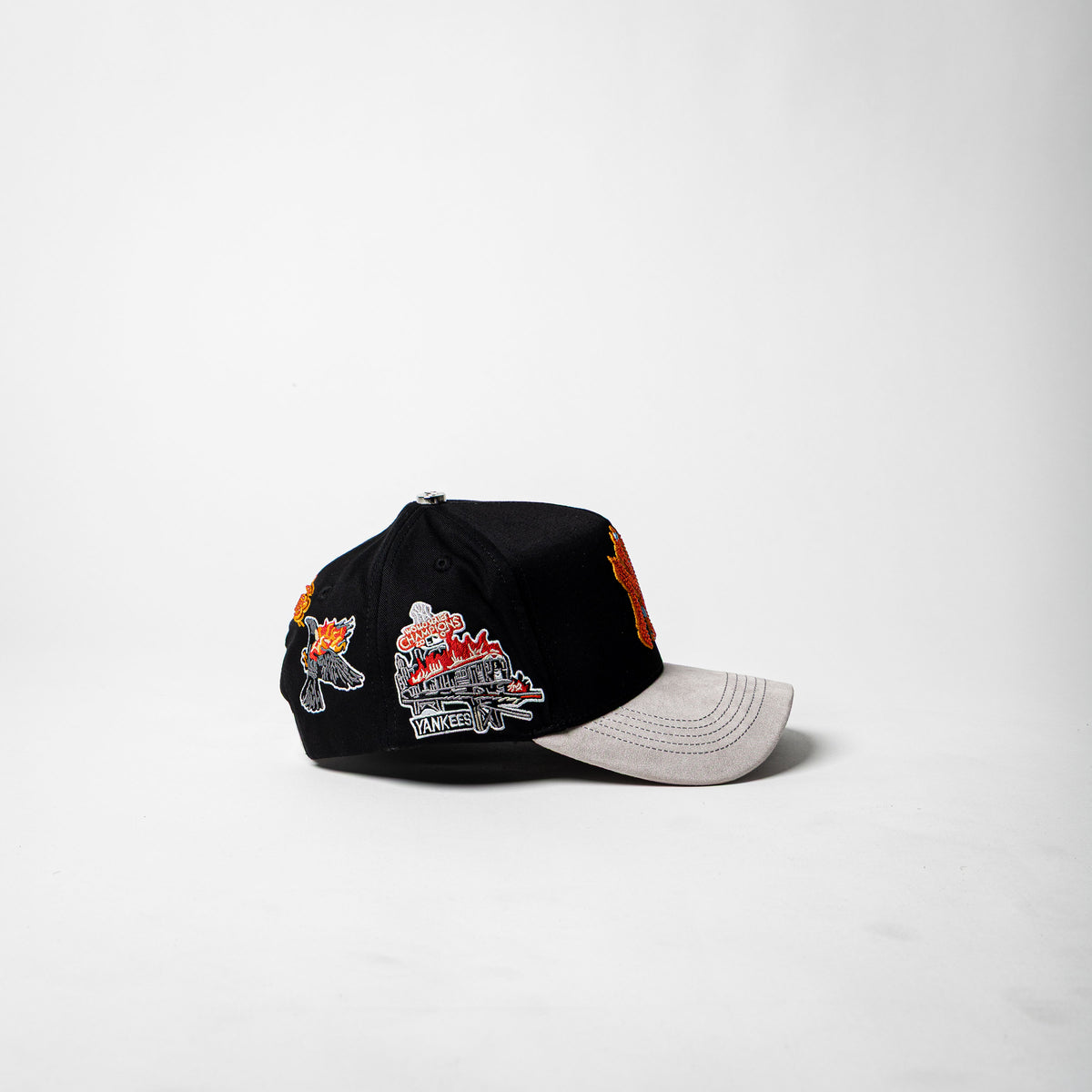 VQC Caps “ NY ” ( Black / Grey / Orange )