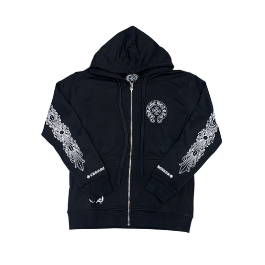 Chrom€ He@rts Zipper Hoodie [black 3]