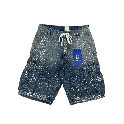 Rebel Pearl Shorts Jeans (blue)
