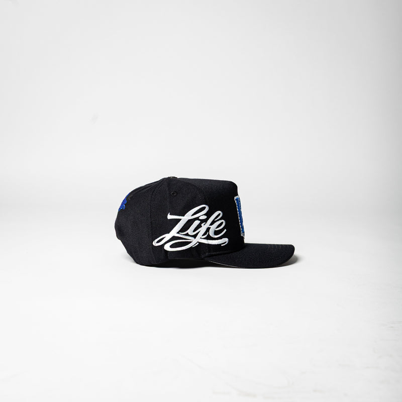 Life Hustlers SnapBack ( Black / Blue )