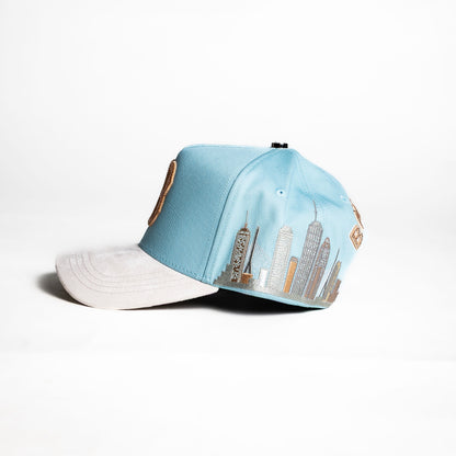 Cap Fans “Boston ” {Light blue/ Light pink}