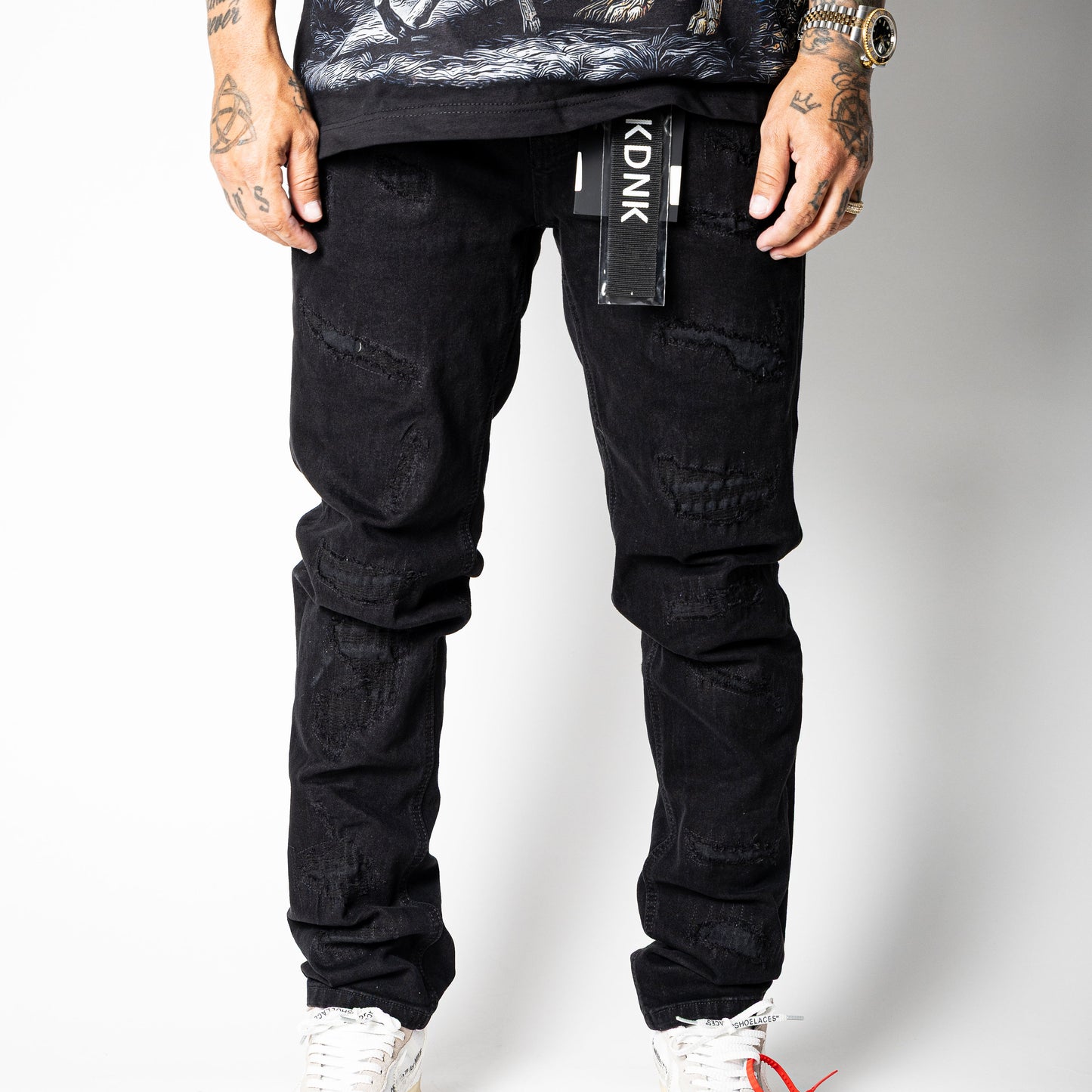 KDNK Jeans Skinny Jet Black