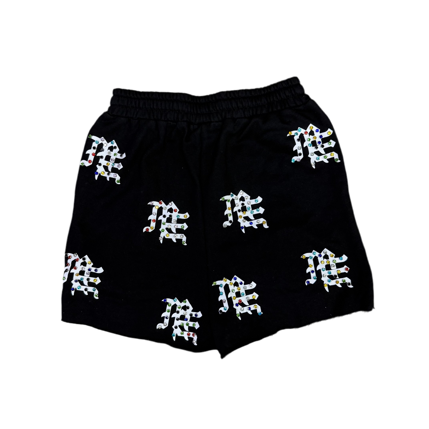 Mixed Emotion Black Short Colors Rhinestone