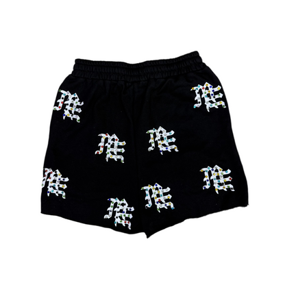 Mixed Emotion Black Short Colors Rhinestone