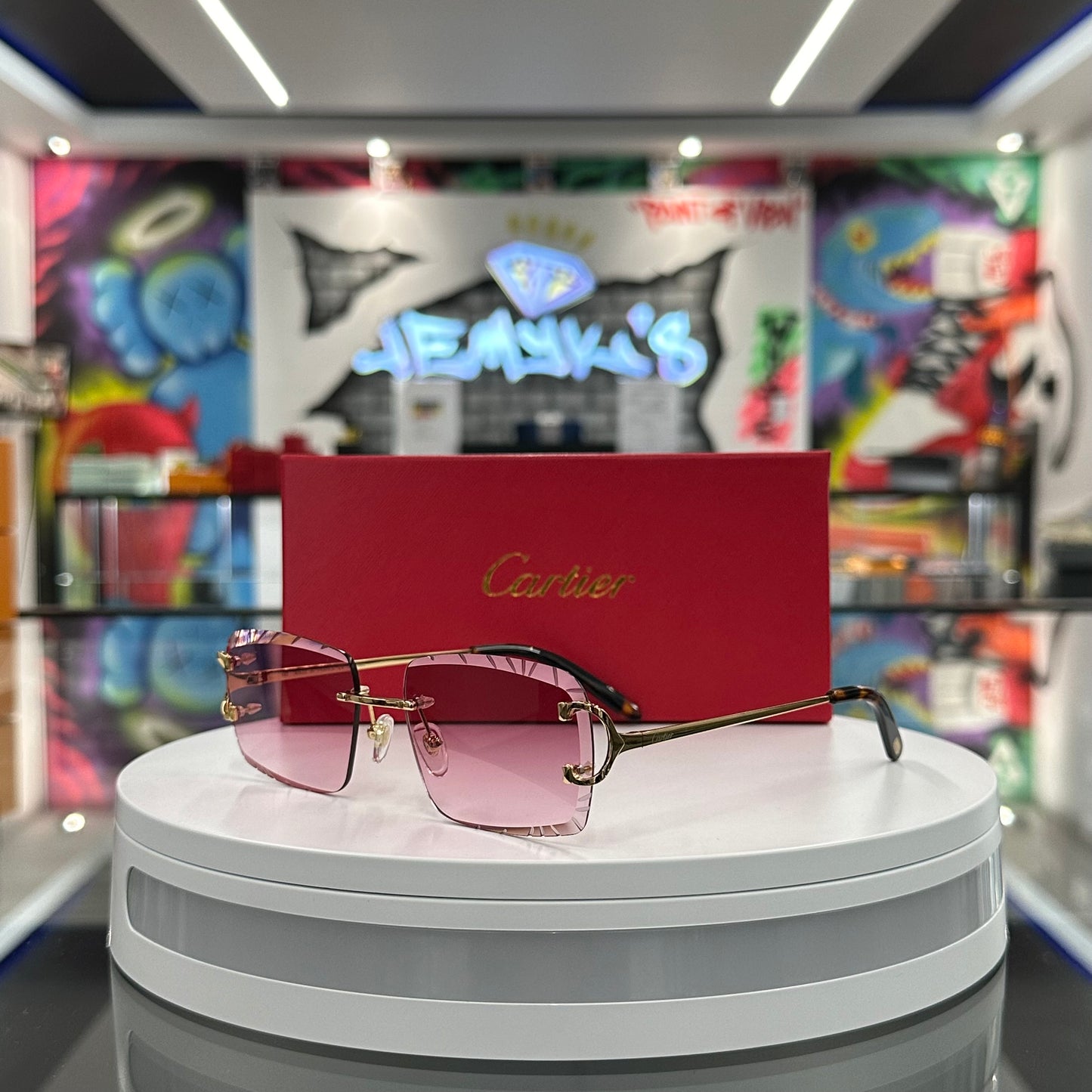 Diamond Cut Red & Gold