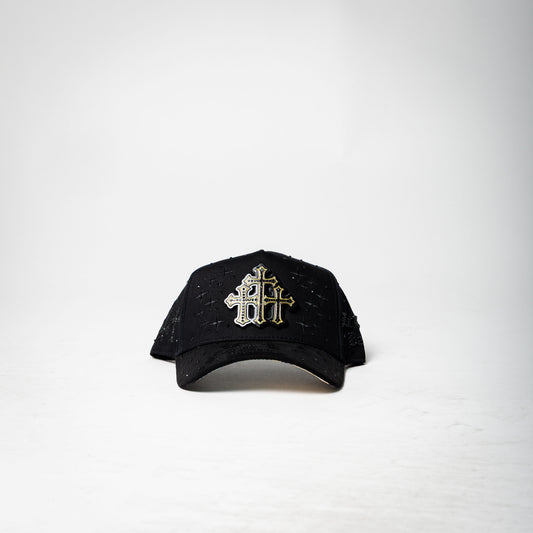 Italiense hat ( black / gold )