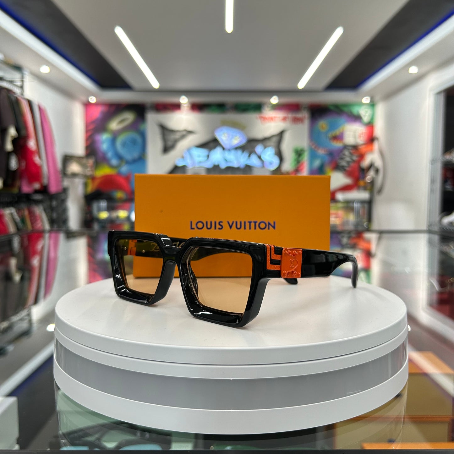 Designer Sunglasses Black&Orange [lv]