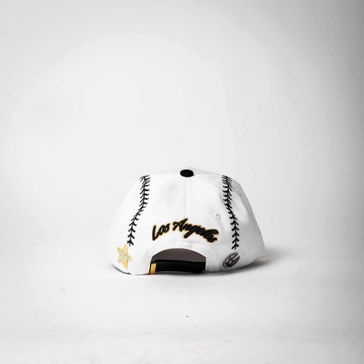 Cap Fans “ LA ” ( white/black/gold)