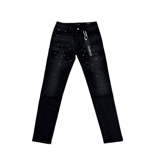 Purple Rhinestones Jean 031