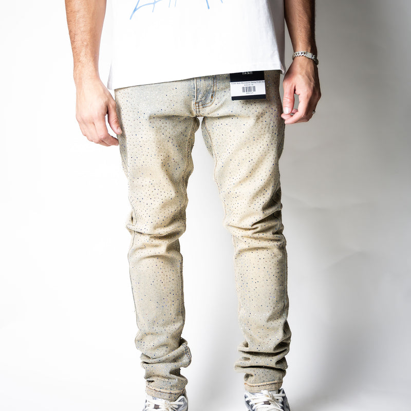 KDNK Multi-Rhinestone Skinny Fit [tm.blue]
