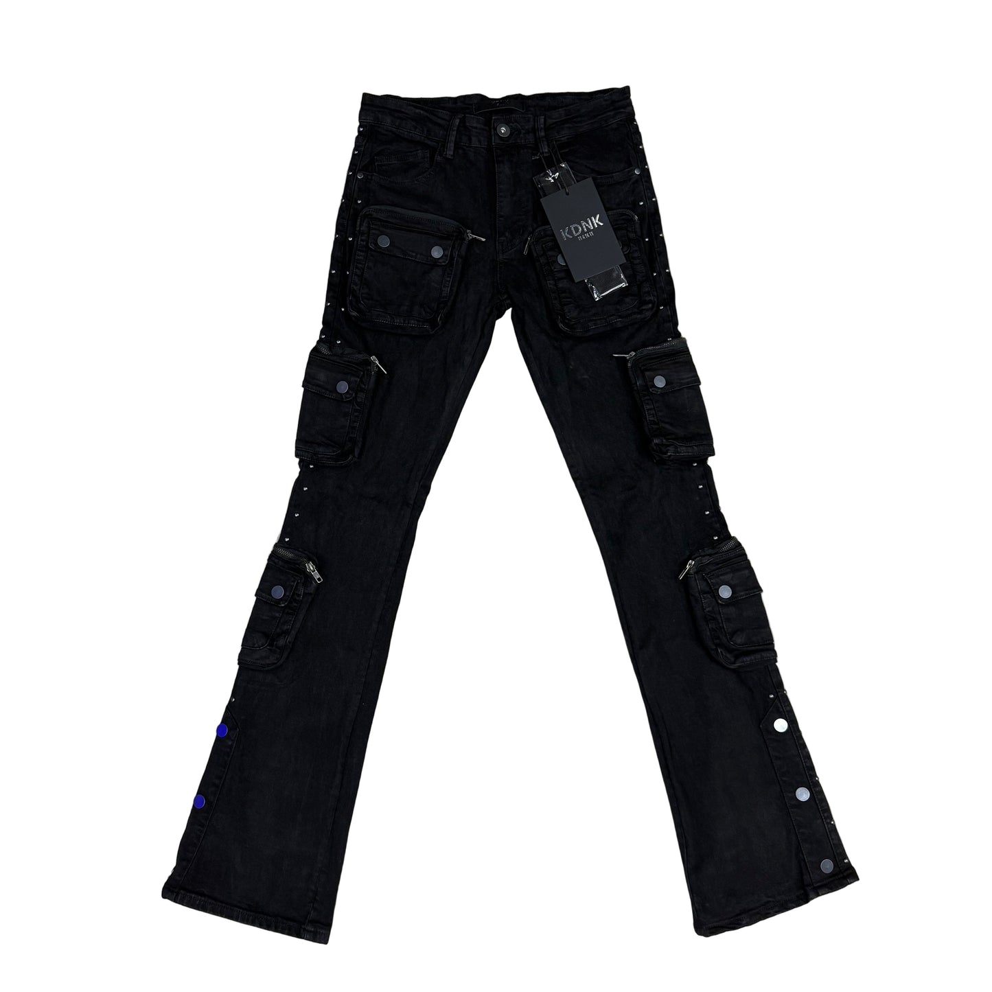KDNK Multi Cargo Skinny Flare Fit [lt.black]