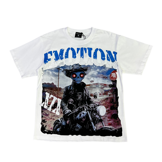 Mixed Emotion White Emotional Closet “Motorcycle Alien”