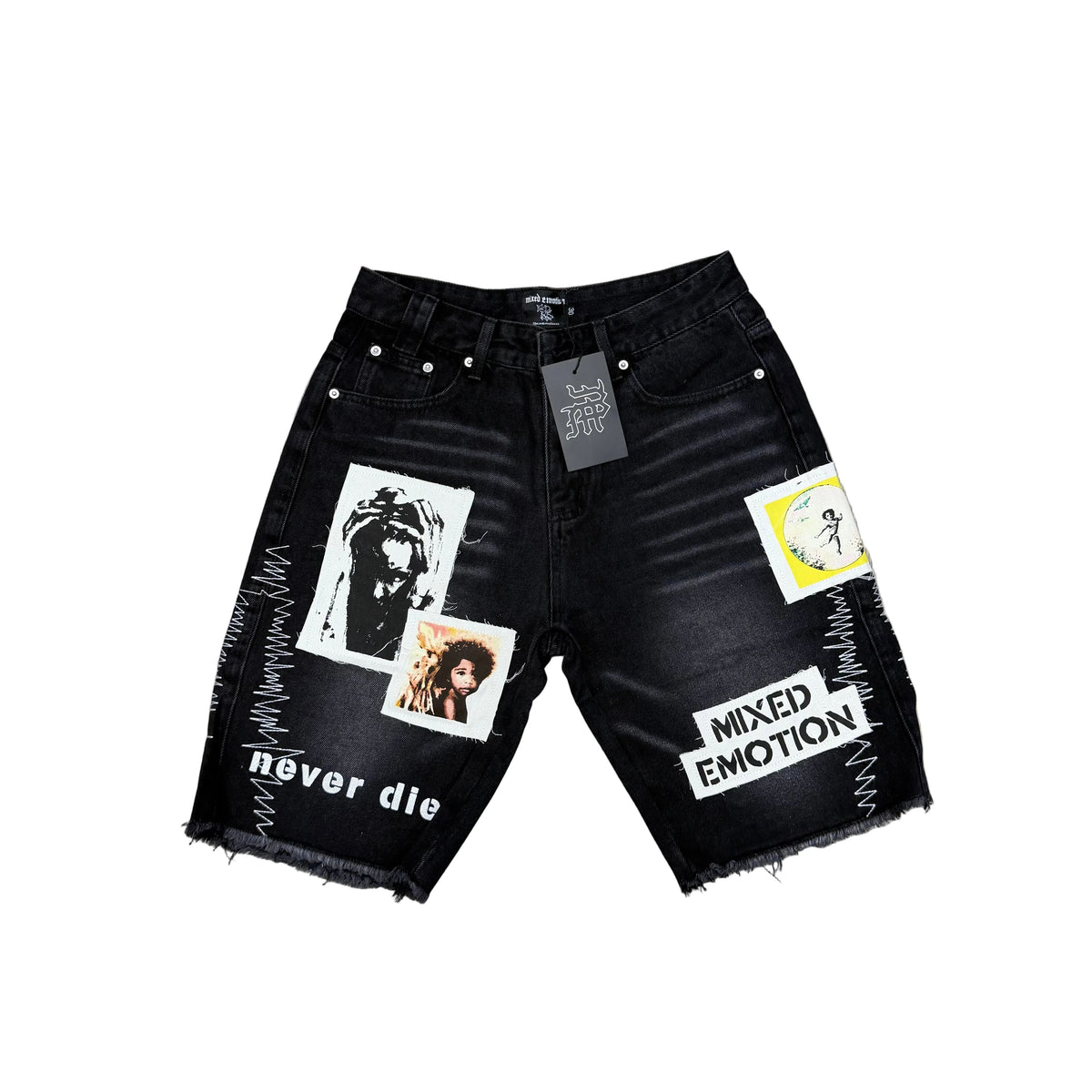 Mixed Emotion Black “Chaos” Carpenter Shorts