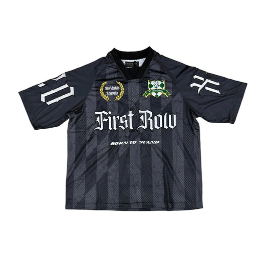First Row " Soccer style Grey "