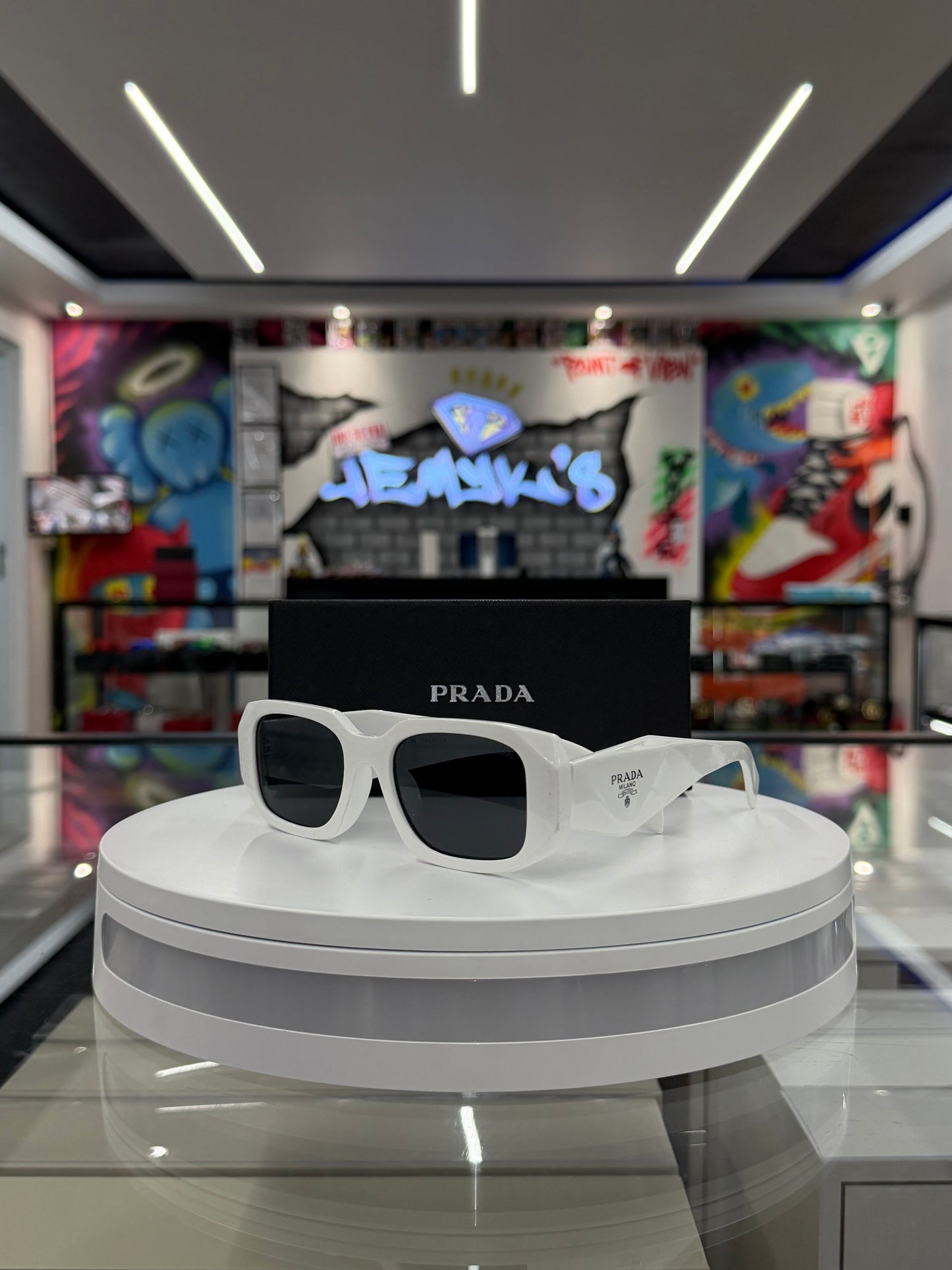 Designer Sunglasses White [Pr@da]
