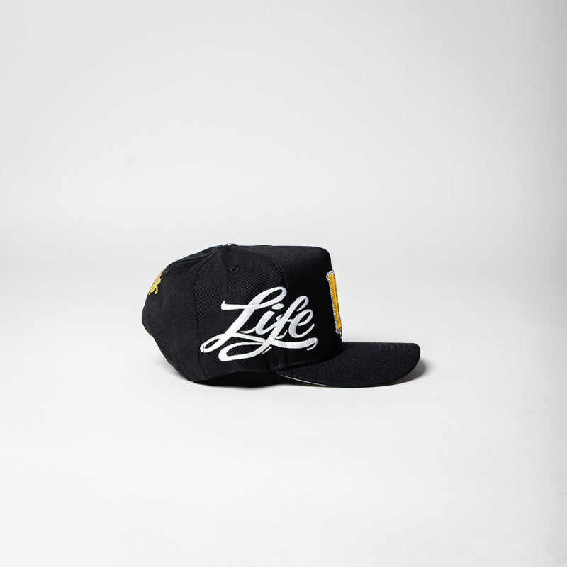 Life Hustlers SnapBack ( Black / Yellow )