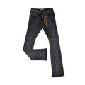 VICIOUS Black Rhinestone Flare