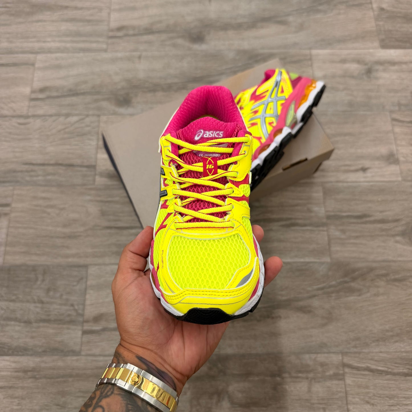 ASICS GEL-Nimbus 16 'Yellow Pink'