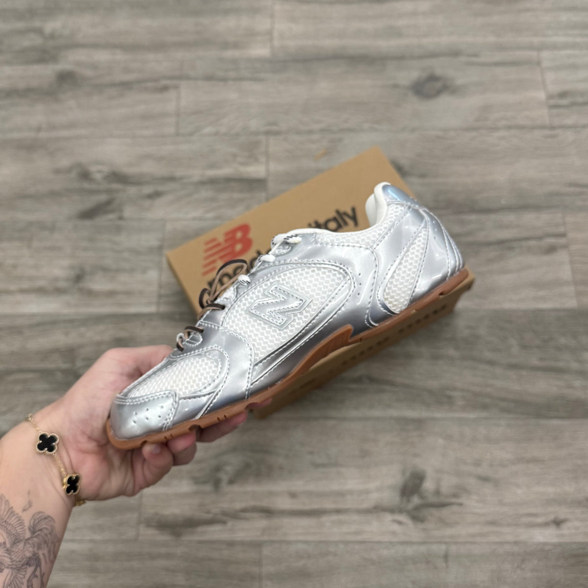New Balance 530 SL Miu Miu Metallic Silver