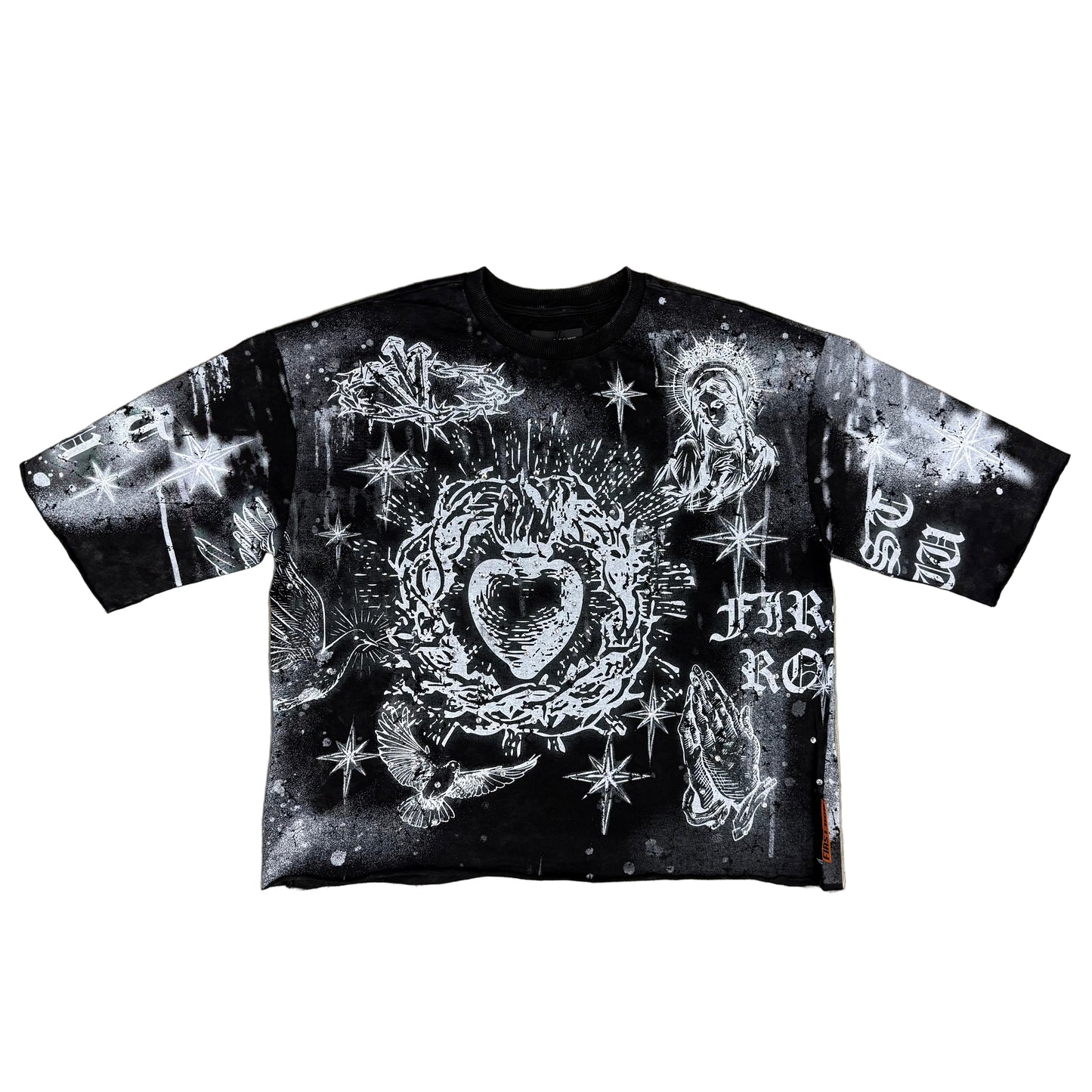 First Row “sacred heart black”