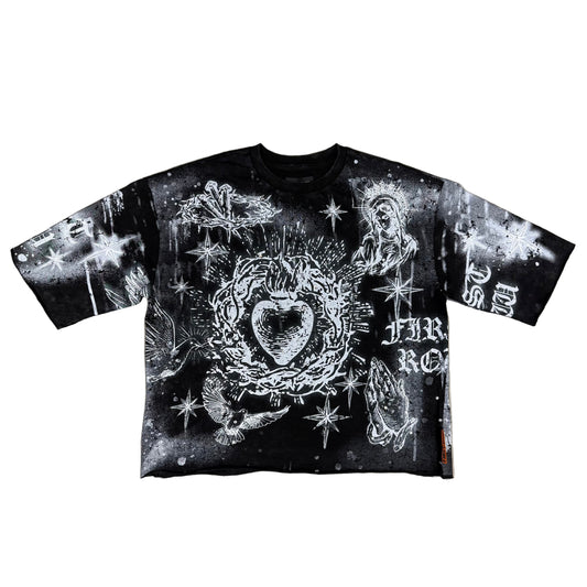 First Row “sacred heart black”