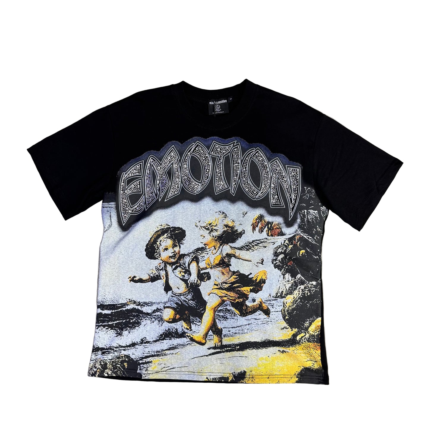 Mixed Emotion Black “Seaside” Tee